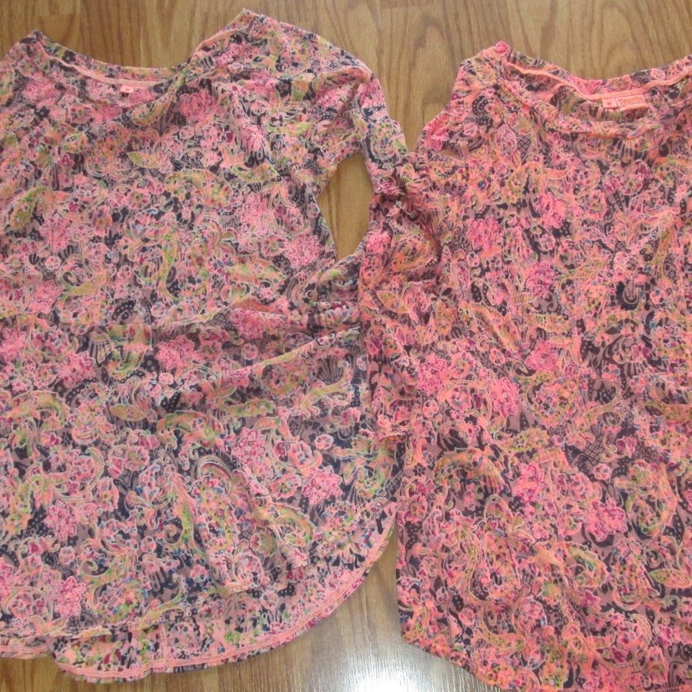 Two Tianello Blouses Size Medium Sochi Blouse by Steve Barraza Made in USA